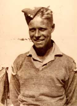 Ted in the uniform of the Desert Army