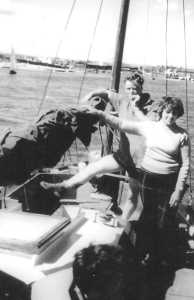 Ted and Enid on board the Veng